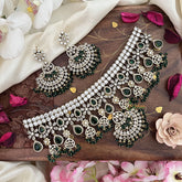 Bridal Statement Victorian Diamond Choker-Green-VV1905